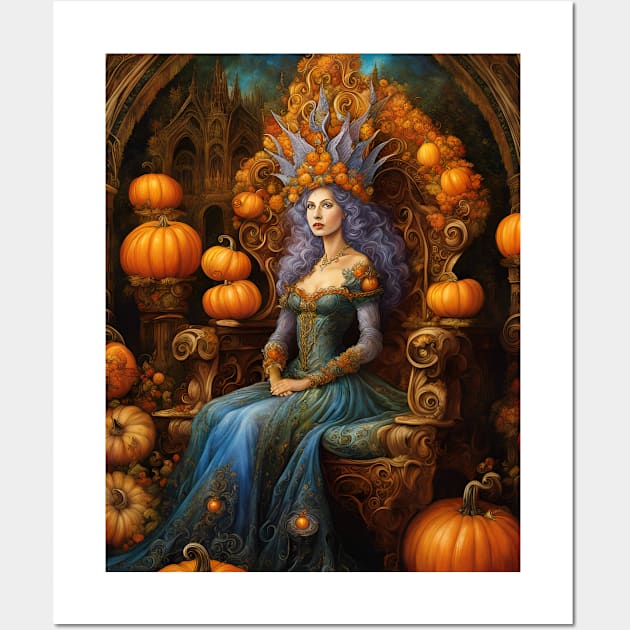 Pumpkin Queen Wall Art by FineArtworld7